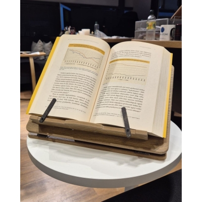 Kitap Okuma Standı Masaüstü Ahşap Kuran Rahlesi Tablet Tutucu